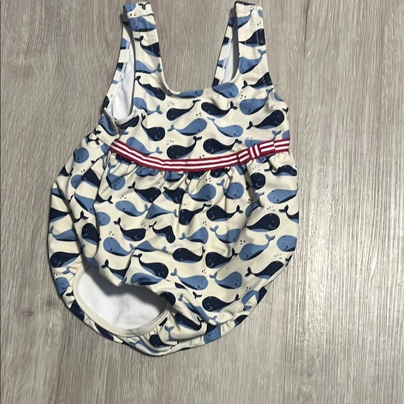 4/$20 Whale Print Baby Romper - Picture 1 of 1